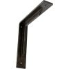 image2W x 10D x 10H Stockport Steel Bracket Stainless SteelAntiqued Warm Silver