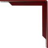 image2W x 10D x 10H Stockport Steel Bracket Stainless SteelHammered Bright Red