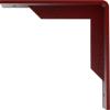 image2W x 10D x 10H Stockport Steel Bracket Stainless SteelHammered Bright Red