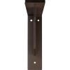image2W x 10D x 10H Stockport Steel Bracket Stainless SteelHammered Brown