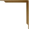 image2W x 10D x 10H Stockport Steel Bracket Stainless SteelHammered Gold