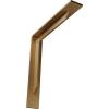 image2W x 10D x 10H Stockport Steel Bracket Stainless SteelHammered Gold