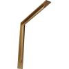 image2W x 10D x 10H Stockport Steel Bracket Stainless SteelHammered Gold