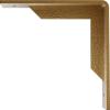 image2W x 10D x 10H Stockport Steel Bracket Stainless SteelHammered Gold