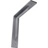 image2W x 10D x 10H Stockport Steel Bracket Stainless SteelHammered Light Blue