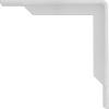 image2W x 10D x 10H Stockport Steel Bracket Stainless SteelHammered White