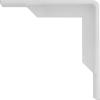 image2W x 10D x 10H Stockport Steel Bracket Stainless SteelHammered White