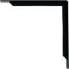 image2W x 10D x 10H Stockport Steel Bracket Stainless SteelPowder Coated Black