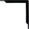 image2W x 10D x 10H Stockport Steel Bracket Stainless SteelPowder Coated Black