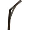 image2W x 14D x 14H Legacy Steel Bracket White PrimerAntiqued Brass