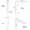 image2W x 14D x 14H Legacy Steel Bracket White PrimerAntiqued Bronze