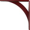 image2W x 14D x 14H Legacy Steel Bracket White PrimerHammered Bright Red