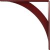 image2W x 14D x 14H Legacy Steel Bracket White PrimerHammered Bright Red