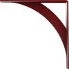 image2W x 14D x 14H Legacy Steel Bracket White PrimerHammered Bright Red