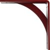 image2W x 14D x 14H Legacy Steel Bracket White PrimerHammered Bright Red