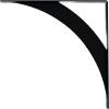 image2W x 14D x 14H Legacy Steel Bracket White PrimerPowder Coated Black