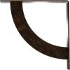 image2W x 20D x 20H Bulwark Steel Bracket Hammered WhiteAntiqued Brass