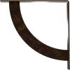 image2W x 20D x 20H Bulwark Steel Bracket Hammered WhiteAntiqued Brass