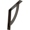 image2W x 20D x 20H Bulwark Steel Bracket Hammered WhiteAntiqued Brass