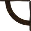 image2W x 20D x 20H Bulwark Steel Bracket Hammered WhiteAntiqued Brass
