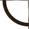 image2W x 20D x 20H Bulwark Steel Bracket Hammered WhiteAntiqued Brass