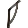 image2W x 20D x 20H Bulwark Steel Bracket Hammered WhiteAntiqued Brass