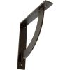 image2W x 20D x 20H Bulwark Steel Bracket Hammered WhiteAntiqued Brass