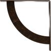 image2W x 20D x 20H Bulwark Steel Bracket Hammered WhiteAntiqued Bronze