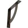 image2W x 20D x 20H Bulwark Steel Bracket Hammered WhiteAntiqued Pale Gold