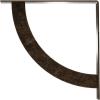 image2W x 20D x 20H Bulwark Steel Bracket Hammered WhiteAntiqued Pale Gold