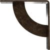 image2W x 20D x 20H Bulwark Steel Bracket Hammered WhiteAntiqued Pale Gold