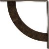 image2W x 20D x 20H Bulwark Steel Bracket Hammered WhiteAntiqued Pale Gold