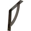 image2W x 20D x 20H Bulwark Steel Bracket Hammered WhiteAntiqued Pale Gold