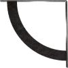 image2W x 20D x 20H Bulwark Steel Bracket Hammered WhiteAntiqued Pewter