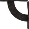 image2W x 20D x 20H Bulwark Steel Bracket Hammered WhiteAntiqued Silver