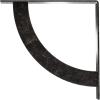 image2W x 20D x 20H Bulwark Steel Bracket Hammered WhiteAntiqued Silver