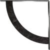 image2W x 20D x 20H Bulwark Steel Bracket Hammered WhiteAntiqued Silver