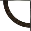 image2W x 20D x 20H Bulwark Steel Bracket Hammered WhiteAntiqued Warm Silver