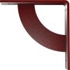 image2W x 20D x 20H Bulwark Steel Bracket Hammered WhiteHammered Bright Red