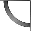 image2W x 20D x 20H Bulwark Steel Bracket Hammered WhiteHammered Silver