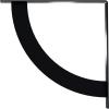 image2W x 20D x 20H Bulwark Steel Bracket Hammered WhitePowder Coated Black