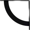 image2W x 20D x 20H Bulwark Steel Bracket Hammered WhitePowder Coated Black