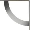 image2W x 20D x 20H Bulwark Steel Bracket Hammered WhiteStainless Steel