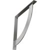 image2W x 20D x 20H Bulwark Steel Bracket Hammered WhiteStainless Steel