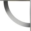 image2W x 20D x 20H Bulwark Steel Bracket Hammered WhiteStainless Steel