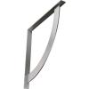 image2W x 20D x 20H Bulwark Steel Bracket Hammered WhiteStainless Steel