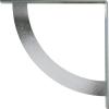 image2W x 20D x 20H Bulwark Steel Bracket Hammered WhiteUnfinished Steel