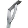image2W x 20D x 20H Bulwark Steel Bracket Hammered WhiteUnfinished Steel