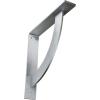 image2W x 20D x 20H Bulwark Steel Bracket Hammered WhiteUnfinished Steel