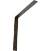 image2W x 8D x 8H Hamilton Steel Bracket Hammered GoldAntiqued Pale Gold